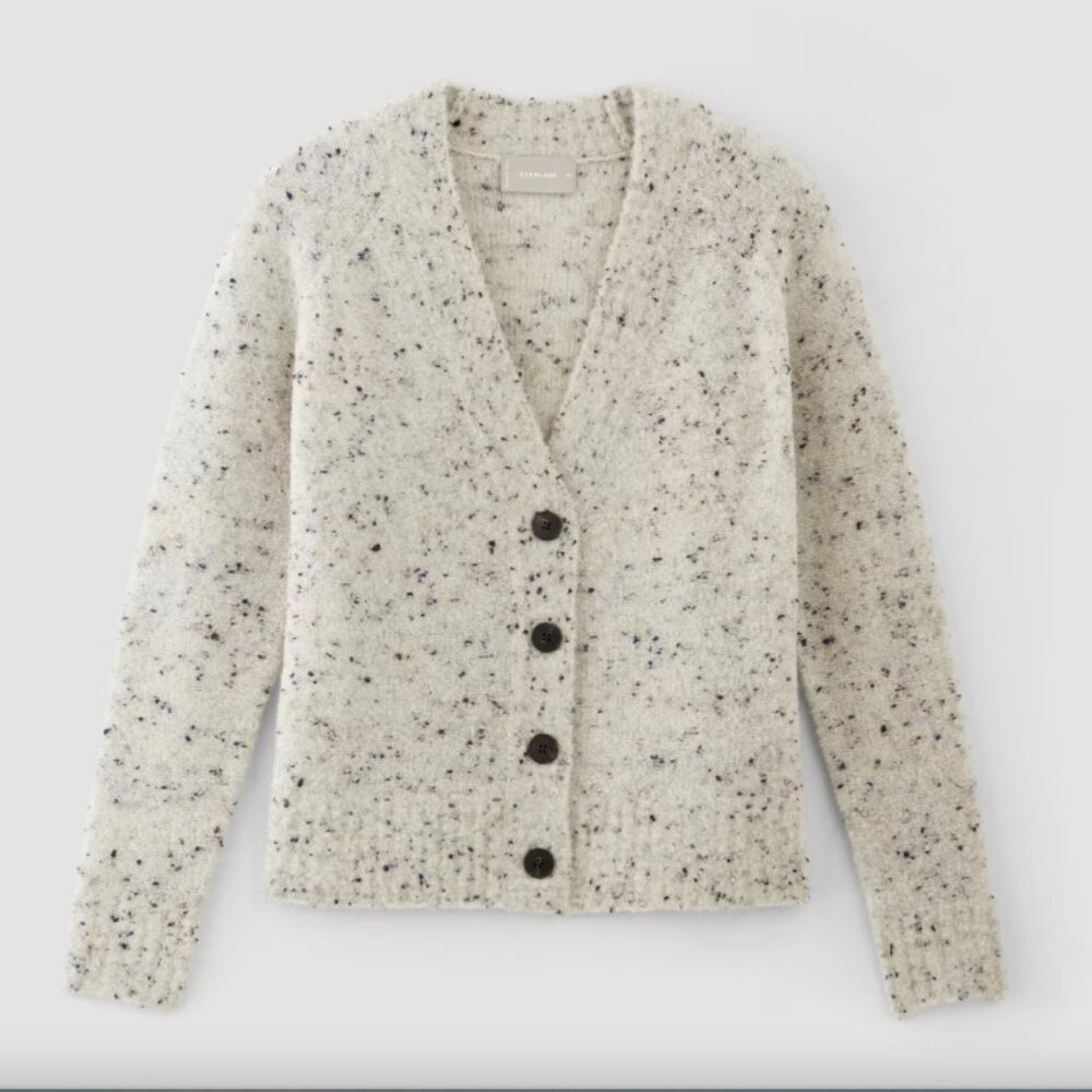 Everlane Confetti Cardigan Bone Multi